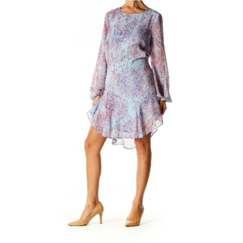 BCBGMAXAZRIA | Blue Bell Windswept Tunic Dress - Picture 1 of 4